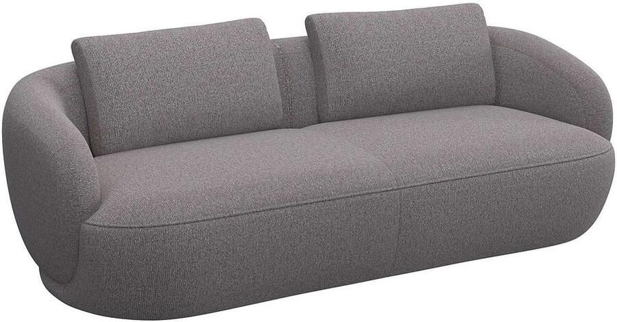 FLEXLUX 3-zitsbank Torino rond bank driezit Modern organisch bankontwerp koudschuim golfvering - Foto 2