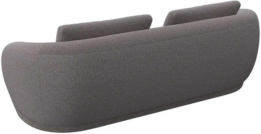 FLEXLUX 3-zitsbank Torino rond bank driezit Modern organisch bankontwerp koudschuim golfvering - Foto 3