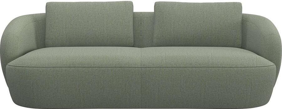 FLEXLUX 3-zitsbank Torino rond bank driezit Modern organisch bankontwerp koudschuim golfvering - Foto 5