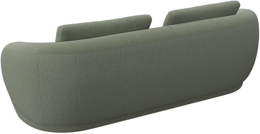 FLEXLUX 3-zitsbank Torino rond bank driezit Modern organisch bankontwerp koudschuim golfvering - Foto 3