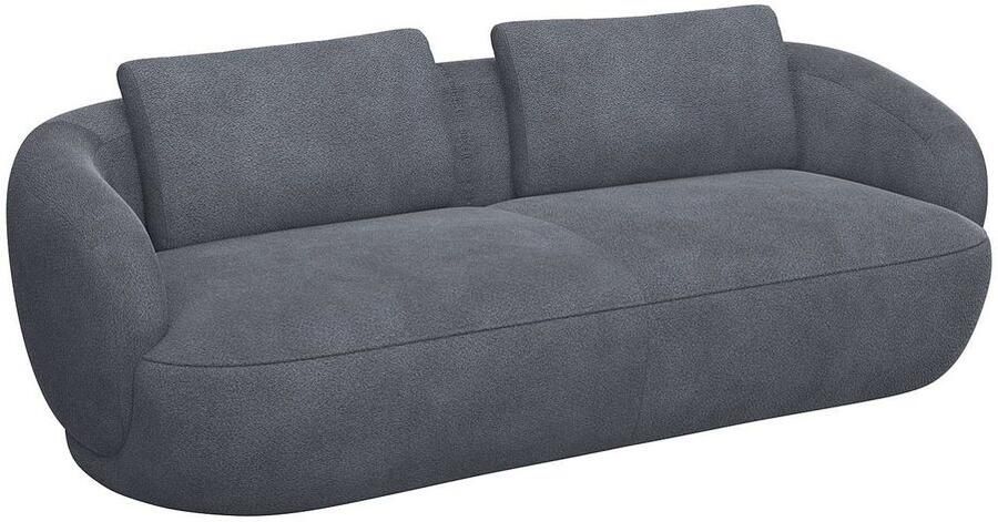 FLEXLUX 3-zitsbank Torino rond bank driezit Modern organisch bankontwerp koudschuim golfvering - Foto 2