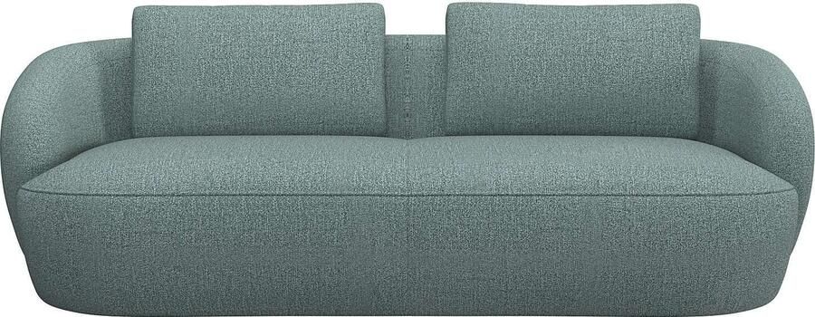 FLEXLUX 3-zitsbank Torino rond bank driezit Modern organisch bankontwerp koudschuim golfvering - Foto 5