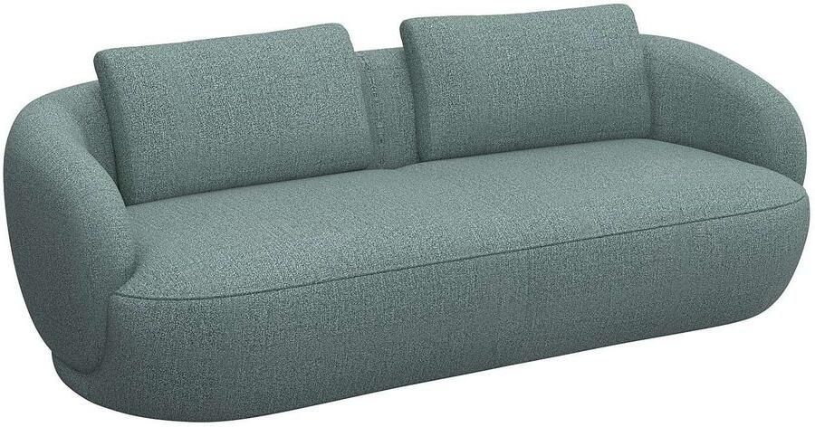 FLEXLUX 3-zitsbank Torino rond bank driezit Modern organisch bankontwerp koudschuim golfvering - Foto 2