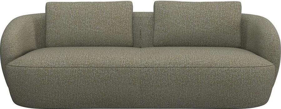 FLEXLUX 3-zitsbank Torino rond bank driezit Modern organisch bankontwerp koudschuim golfvering - Foto 5