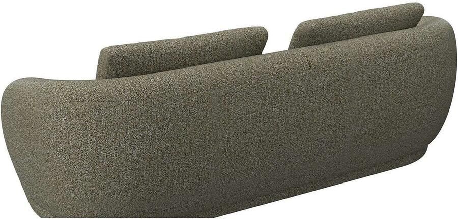 FLEXLUX 3-zitsbank Torino rond bank driezit Modern organisch bankontwerp koudschuim golfvering - Foto 4