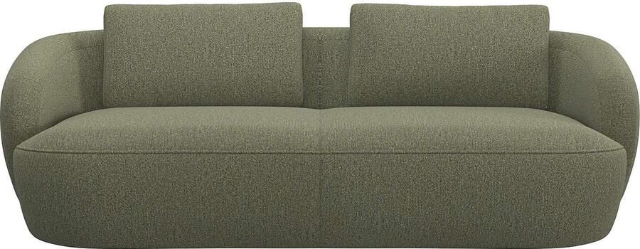 FLEXLUX 3-zitsbank Torino rond bank driezit Modern organisch bankontwerp koudschuim golfvering - Foto 5