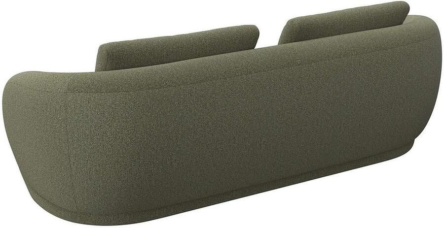 FLEXLUX 3-zitsbank Torino rond bank driezit Modern organisch bankontwerp koudschuim golfvering - Foto 3