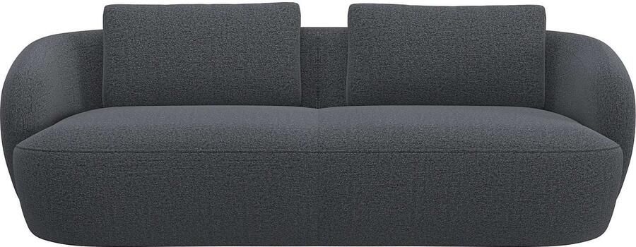 FLEXLUX 3-zitsbank Torino rond bank driezit Modern organisch bankontwerp koudschuim golfvering - Foto 5