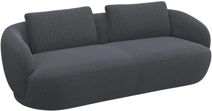 FLEXLUX 3-zitsbank Torino rond bank driezit Modern organisch bankontwerp koudschuim golfvering - Foto 2