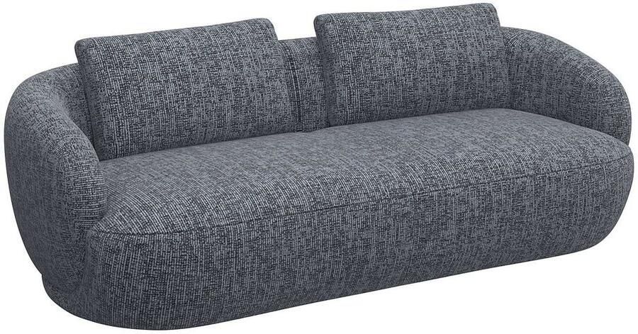 FLEXLUX 3-zitsbank Torino rond bank driezit Modern organisch bankontwerp koudschuim golfvering - Foto 2