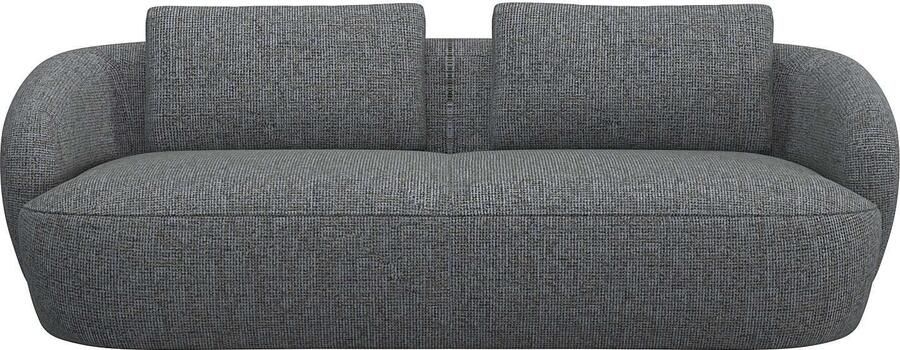 FLEXLUX 3-zitsbank Torino rond bank driezit Modern organisch bankontwerp koudschuim golfvering - Foto 5