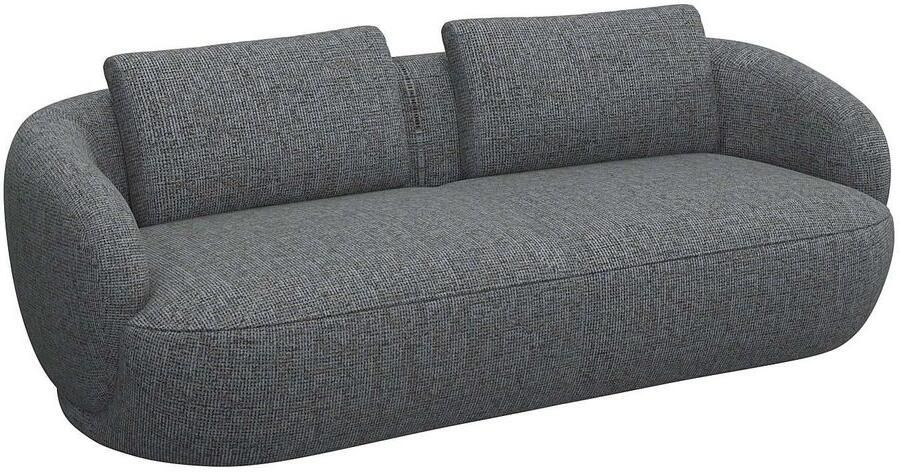 FLEXLUX 3-zitsbank Torino rond bank driezit Modern organisch bankontwerp koudschuim golfvering - Foto 2