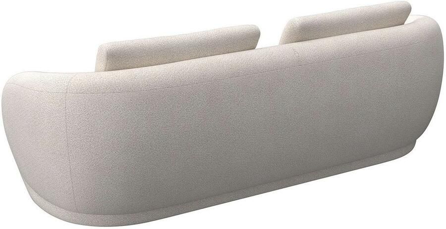 FLEXLUX 3-zitsbank Torino rond bank driezit Modern organisch bankontwerp koudschuim golfvering - Foto 3