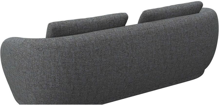 FLEXLUX 3-zitsbank Torino rond bank driezit Modern organisch bankontwerp koudschuim golfvering - Foto 4