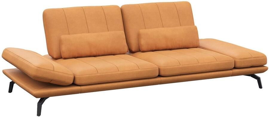 FLEXLUX 3-zitsbank Tropea multifunctionele bank designbank relaxfunctie tv-bank met armleuningverstelling en zitdiepteverstelling breedte 252 cm - Foto 2