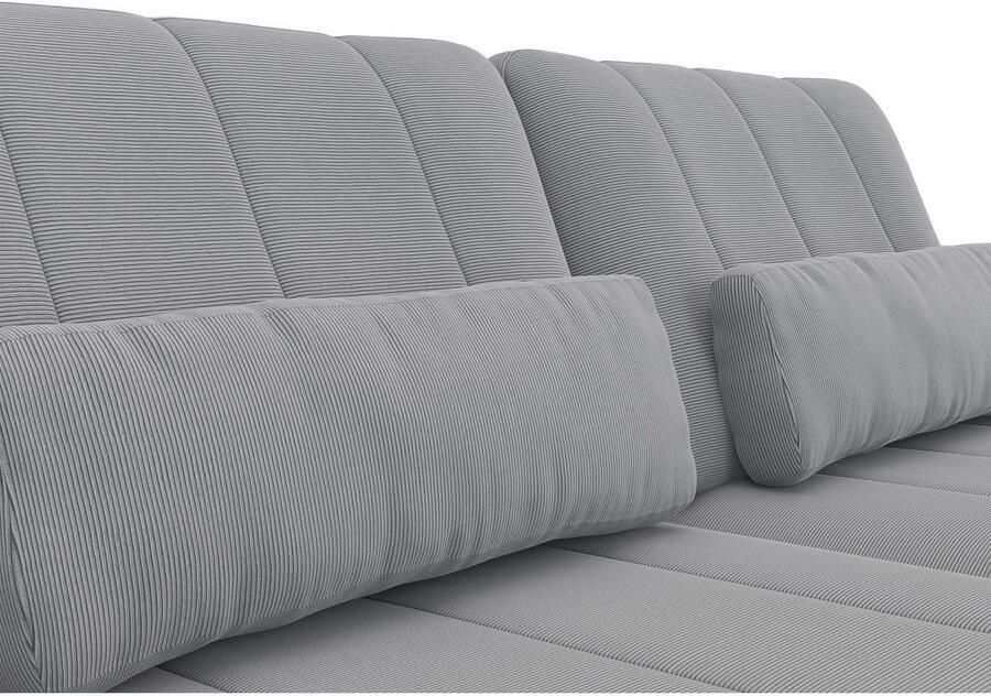 FLEXLUX 3-zitsbank Tropea multifunctionele bank designbank relaxfunctie tv-bank met armleuningverstelling en zitdiepteverstelling breedte 252 cm