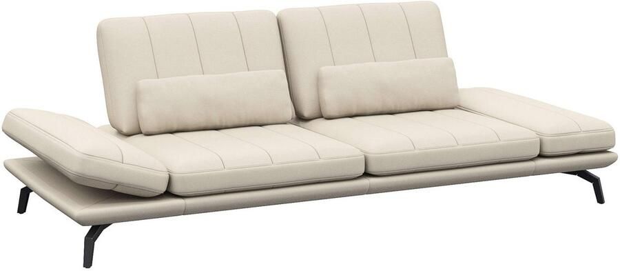 FLEXLUX 3-zitsbank Tropea multifunctionele bank designbank relaxfunctie tv-bank met armleuningverstelling en zitdiepteverstelling breedte 252 cm - Foto 2