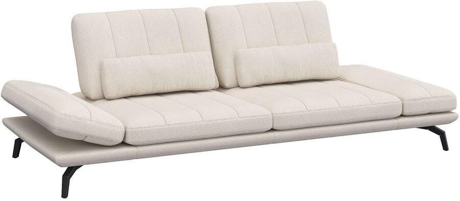 FLEXLUX 3-zitsbank Tropea multifunctionele bank designbank relaxfunctie tv-bank met armleuningverstelling en zitdiepteverstelling breedte 252 cm - Foto 2