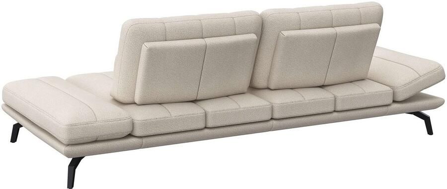 FLEXLUX 3-zitsbank Tropea multifunctionele bank designbank relaxfunctie tv-bank met armleuningverstelling en zitdiepteverstelling breedte 252 cm - Foto 3