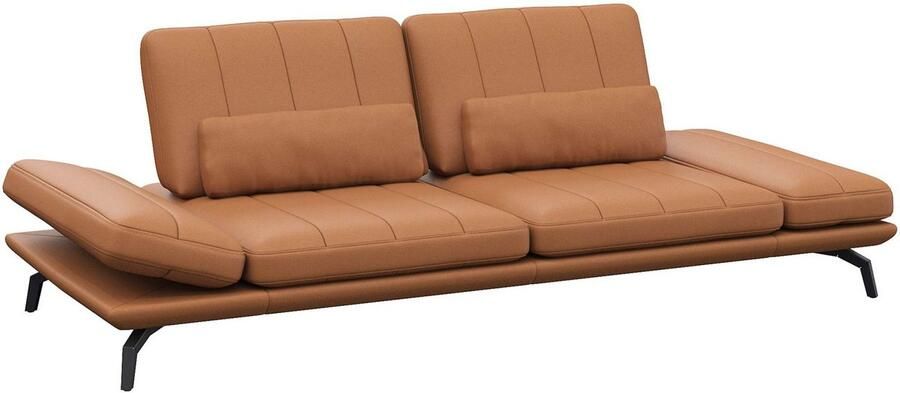 FLEXLUX 3-zitsbank Tropea multifunctionele bank designbank relaxfunctie tv-bank met armleuningverstelling en zitdiepteverstelling breedte 252 cm - Foto 2