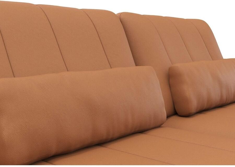 FLEXLUX 3-zitsbank Tropea multifunctionele bank designbank relaxfunctie tv-bank met armleuningverstelling en zitdiepteverstelling breedte 252 cm