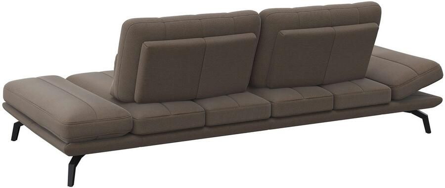 FLEXLUX 3-zitsbank Tropea multifunctionele bank designbank relaxfunctie tv-bank met armleuningverstelling en zitdiepteverstelling breedte 252 cm - Foto 3