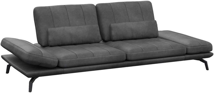 FLEXLUX 3-zitsbank Tropea multifunctionele bank designbank relaxfunctie tv-bank met armleuningverstelling en zitdiepteverstelling breedte 252 cm - Foto 2