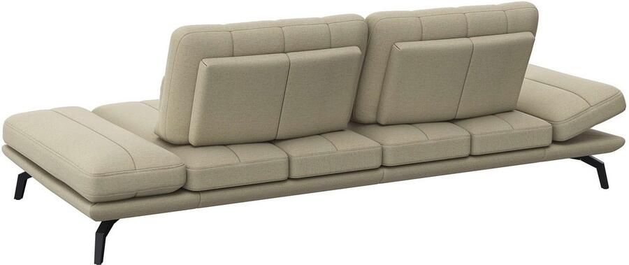 FLEXLUX 3-zitsbank Tropea multifunctionele bank designbank relaxfunctie tv-bank met armleuningverstelling en zitdiepteverstelling breedte 252 cm - Foto 3