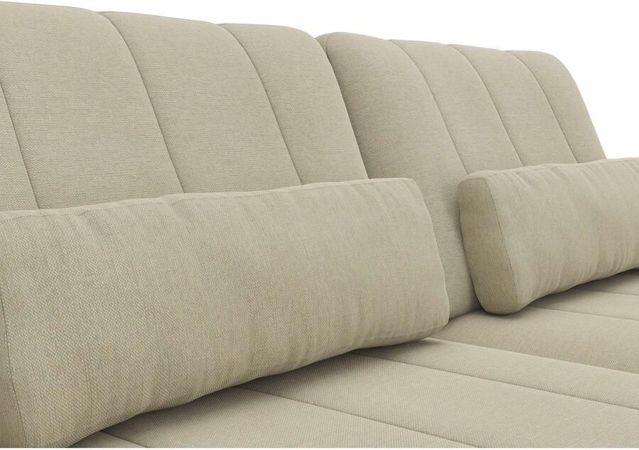 FLEXLUX 3-zitsbank Tropea multifunctionele bank designbank relaxfunctie tv-bank met armleuningverstelling en zitdiepteverstelling breedte 252 cm