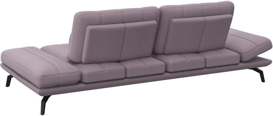 FLEXLUX 3-zitsbank Tropea multifunctionele bank designbank relaxfunctie tv-bank met armleuningverstelling en zitdiepteverstelling breedte 252 cm - Foto 3