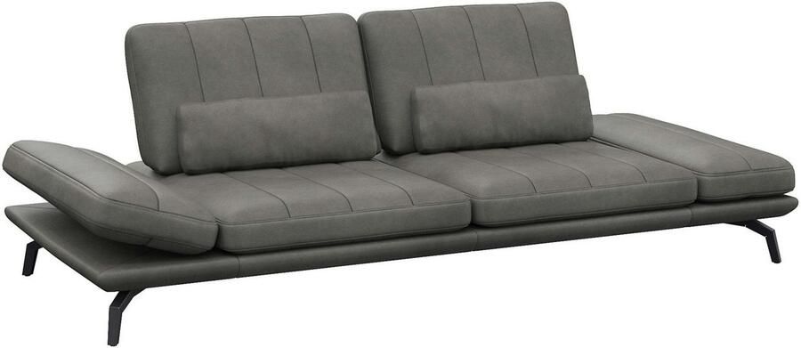 FLEXLUX 3-zitsbank Tropea multifunctionele bank designbank relaxfunctie tv-bank met armleuningverstelling en zitdiepteverstelling breedte 252 cm - Foto 2