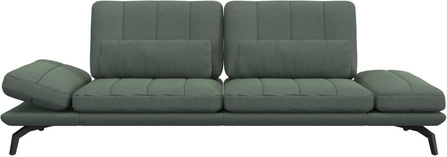 FLEXLUX 3-zitsbank Tropea multifunctionele bank designbank relaxfunctie tv-bank met armleuningverstelling en zitdiepteverstelling breedte 252 cm - Foto 4