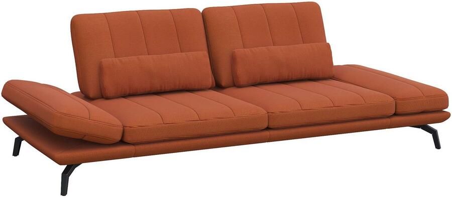 FLEXLUX 3-zitsbank Tropea multifunctionele bank designbank relaxfunctie tv-bank met armleuningverstelling en zitdiepteverstelling breedte 252 cm - Foto 2