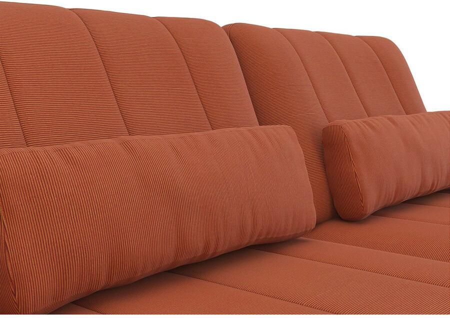 FLEXLUX 3-zitsbank Tropea multifunctionele bank designbank relaxfunctie tv-bank met armleuningverstelling en zitdiepteverstelling breedte 252 cm