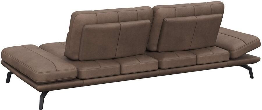 FLEXLUX 3-zitsbank Tropea multifunctionele bank designbank relaxfunctie tv-bank met armleuningverstelling en zitdiepteverstelling breedte 252 cm - Foto 3