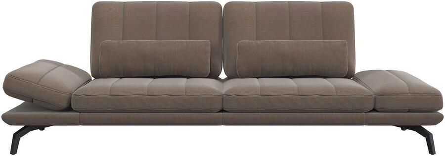 FLEXLUX 3-zitsbank Tropea multifunctionele bank designbank relaxfunctie tv-bank met armleuningverstelling en zitdiepteverstelling breedte 252 cm - Foto 4