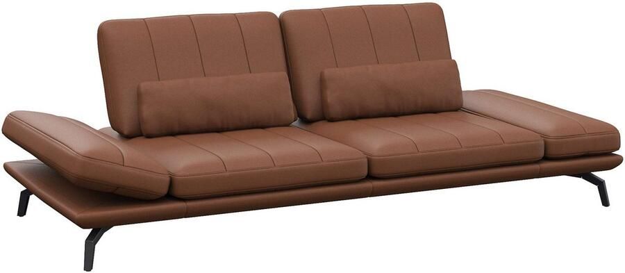 FLEXLUX 3-zitsbank Tropea multifunctionele bank designbank relaxfunctie tv-bank met armleuningverstelling en zitdiepteverstelling breedte 252 cm - Foto 2