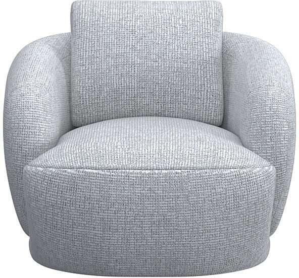 FLEXLUX Fauteuil Torino rond draaibaar eenpersoonsbank fauteuil Modern organisch fauteuilontwerp koudschuim golfvering - Foto 5