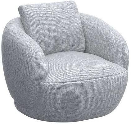 FLEXLUX Fauteuil Torino rond draaibaar eenpersoonsbank fauteuil Modern organisch fauteuilontwerp koudschuim golfvering - Foto 4