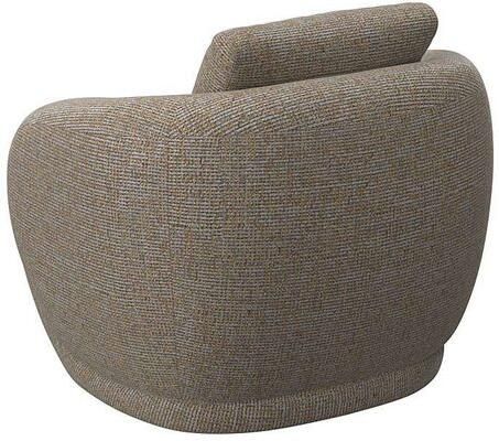 FLEXLUX Fauteuil Torino rond draaibaar eenpersoonsbank fauteuil Modern organisch fauteuilontwerp koudschuim golfvering - Foto 3