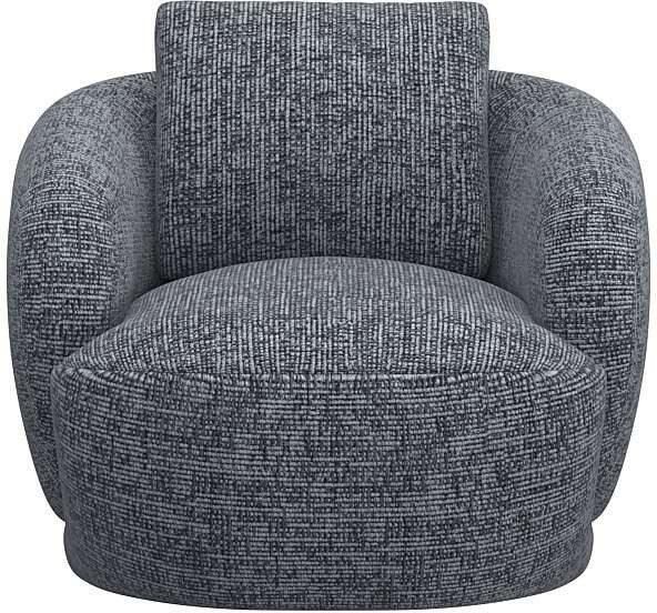 FLEXLUX Fauteuil Torino rond draaibaar eenpersoonsbank fauteuil Modern organisch fauteuilontwerp koudschuim golfvering - Foto 5