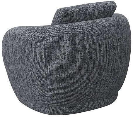 FLEXLUX Fauteuil Torino rond draaibaar eenpersoonsbank fauteuil Modern organisch fauteuilontwerp koudschuim golfvering - Foto 3