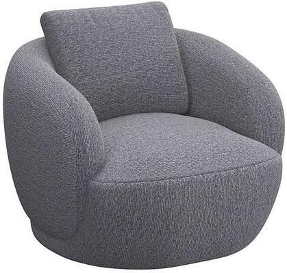 FLEXLUX Fauteuil Torino rond draaibaar eenpersoonsbank fauteuil Modern organisch fauteuilontwerp koudschuim golfvering - Foto 4