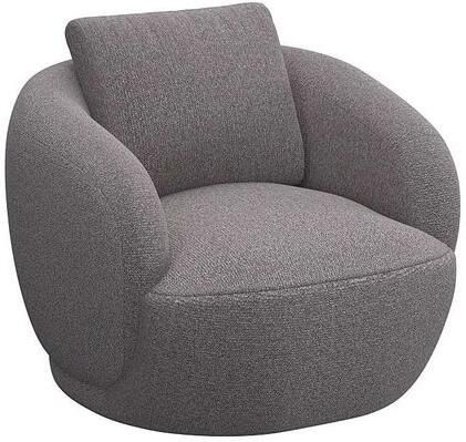 FLEXLUX Fauteuil Torino rond draaibaar eenpersoonsbank fauteuil Modern organisch fauteuilontwerp koudschuim golfvering - Foto 4