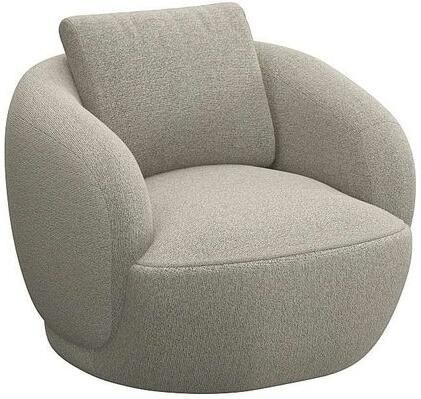 FLEXLUX Fauteuil Torino rond draaibaar eenpersoonsbank fauteuil Modern organisch fauteuilontwerp koudschuim golfvering - Foto 4