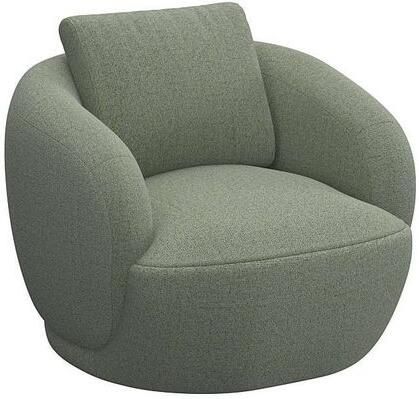 FLEXLUX Fauteuil Torino rond draaibaar eenpersoonsbank fauteuil Modern organisch fauteuilontwerp koudschuim golfvering - Foto 4