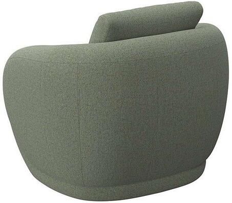 FLEXLUX Fauteuil Torino rond draaibaar eenpersoonsbank fauteuil Modern organisch fauteuilontwerp koudschuim golfvering - Foto 3