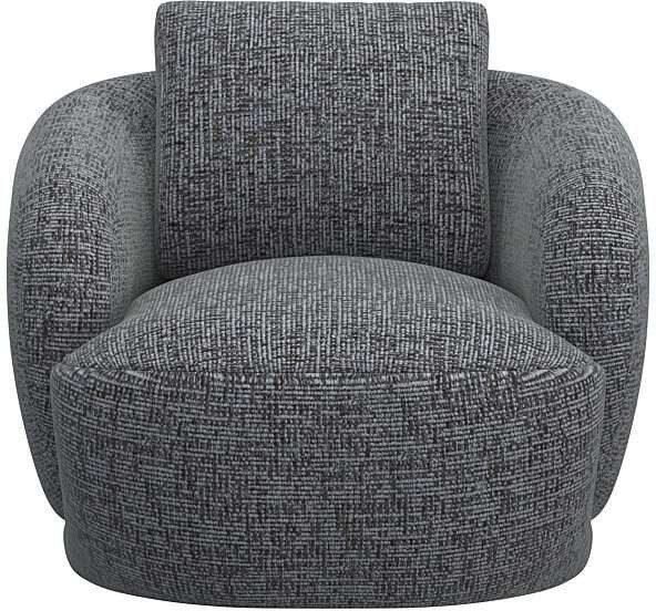 FLEXLUX Fauteuil Torino rond draaibaar eenpersoonsbank fauteuil Modern organisch fauteuilontwerp koudschuim golfvering - Foto 5