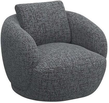 FLEXLUX Fauteuil Torino rond draaibaar eenpersoonsbank fauteuil Modern organisch fauteuilontwerp koudschuim golfvering - Foto 4