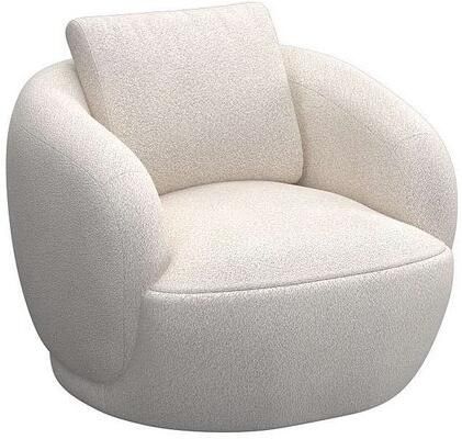 FLEXLUX Fauteuil Torino rond draaibaar eenpersoonsbank fauteuil Modern organisch fauteuilontwerp koudschuim golfvering - Foto 4